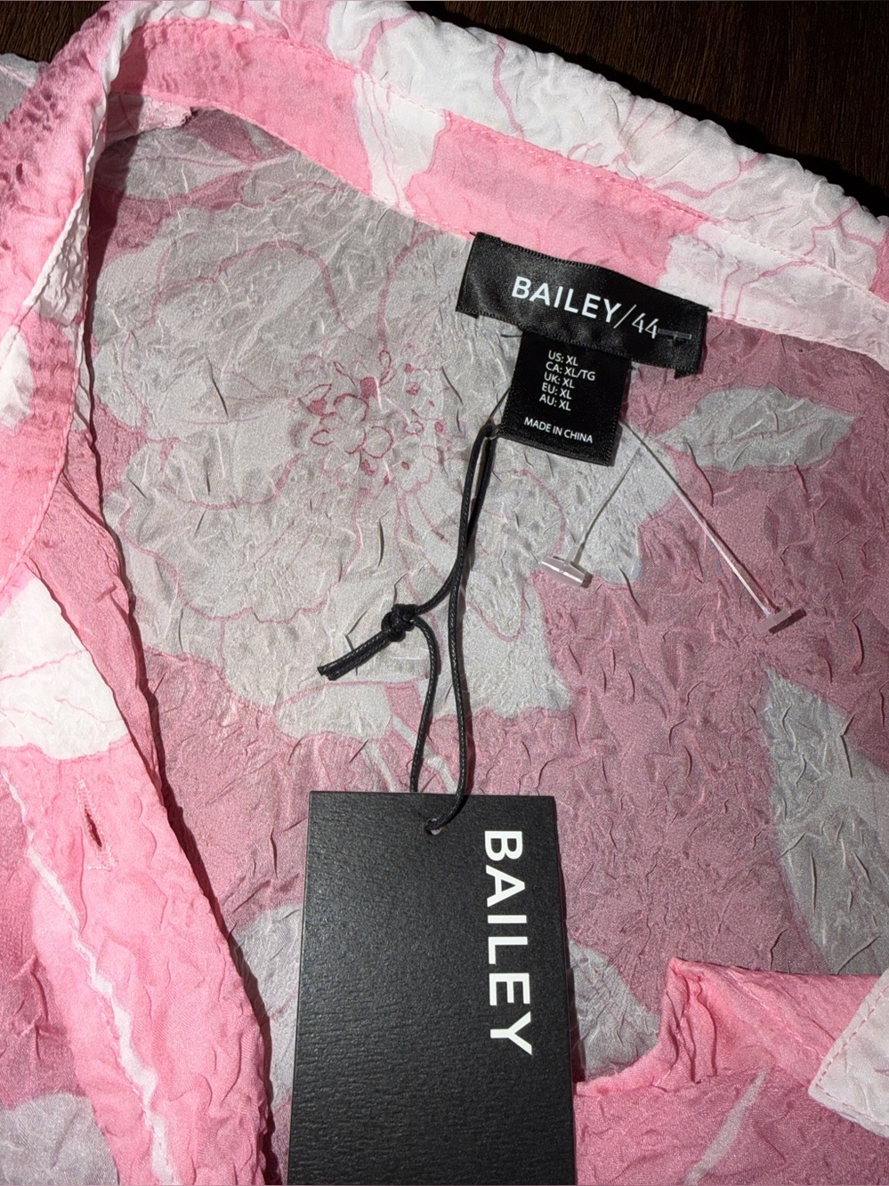 Nwt revolve Bailey 44 floral sheer peony button up $128 XL summer spring top - Picture 4 of 9